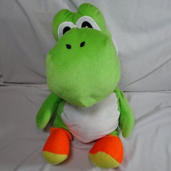 Nintendo Super Mario Yoshi Plush with Little Pocket 20in. - Picture 1 of 6